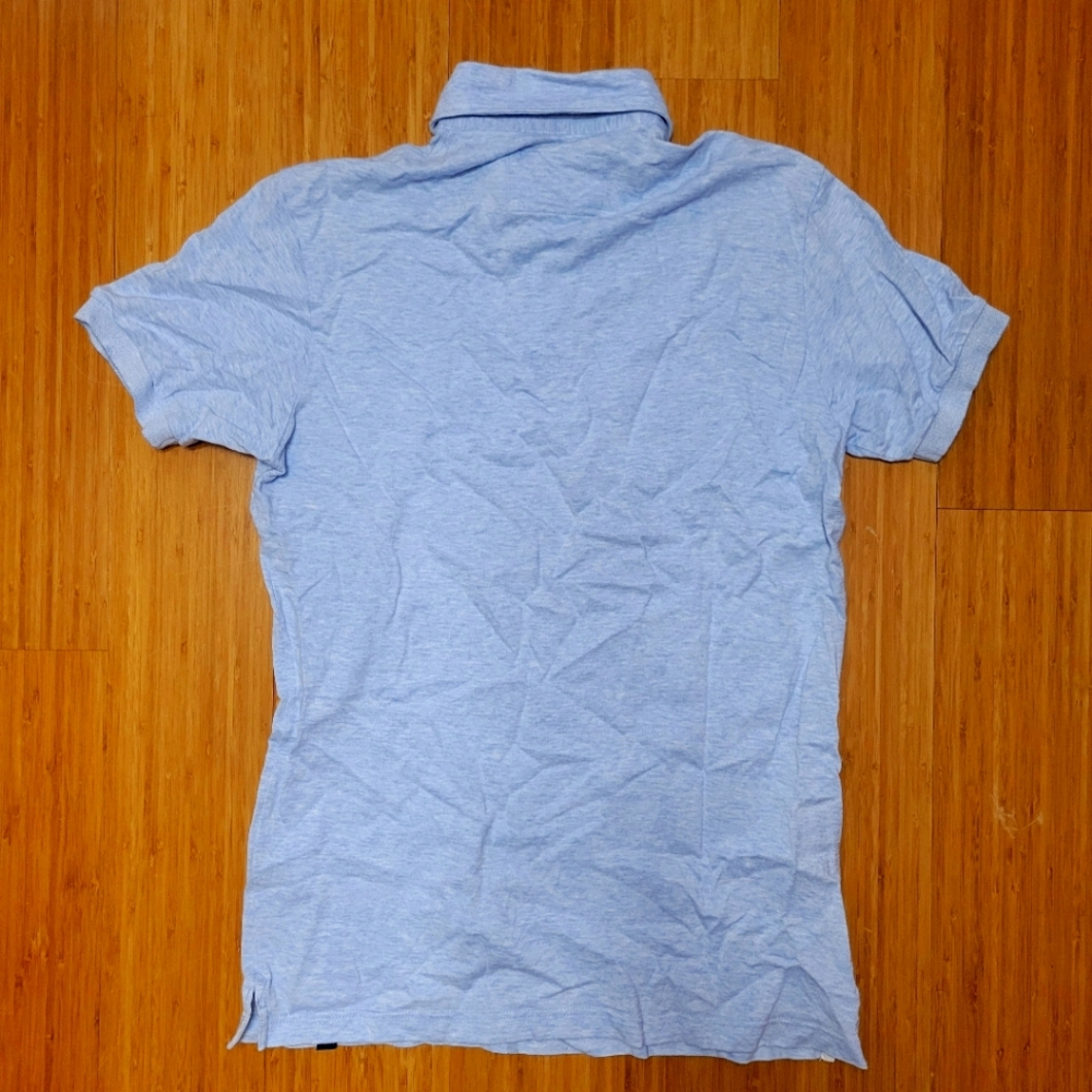Men's Boggi Milano Blue Polo Shirt - Picture 2 of 3